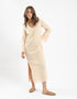 Reversible long jellabiya with long sleeves